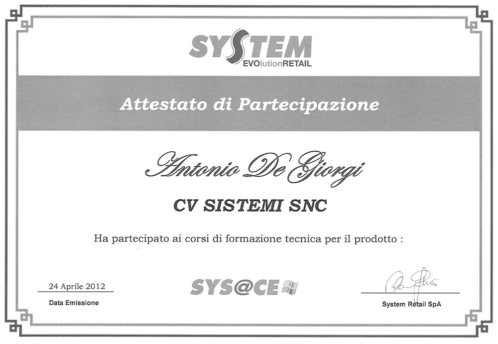 Certificato